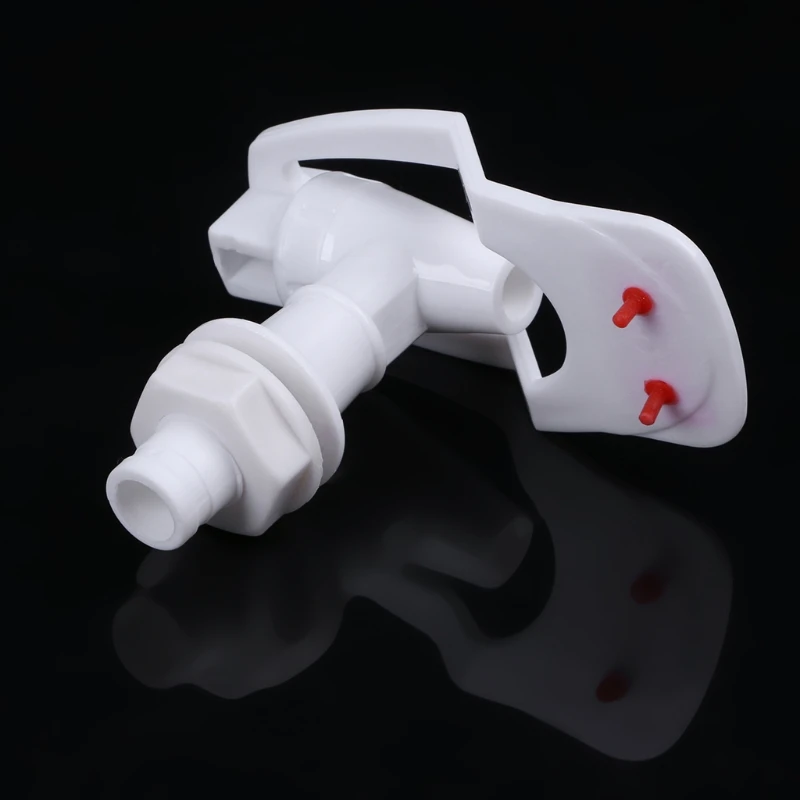 2 Pcs Water Dispenser Replacement Push Type White Plastic Tap Faucet Kitchen drinking supplies G8TC