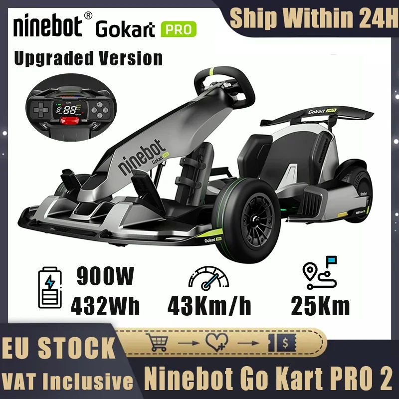 EU Stock Original Ninebot By Segway GoKart PRO 2 Upgraded Version Battery 432wh Top Speed 43 Km/H Self Balance Scooter