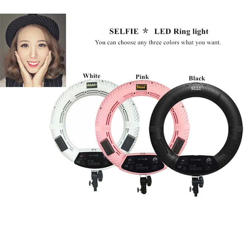 New Arrival 45cm 18 Inch Live Streaming Big Ring Light with Tripod Stand FS-480II Kit