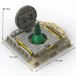 MOC Model Military Series Modern Warfare Missile Base Silo Scene Assembly of Building Blocks DIY Decoration Toys for Children