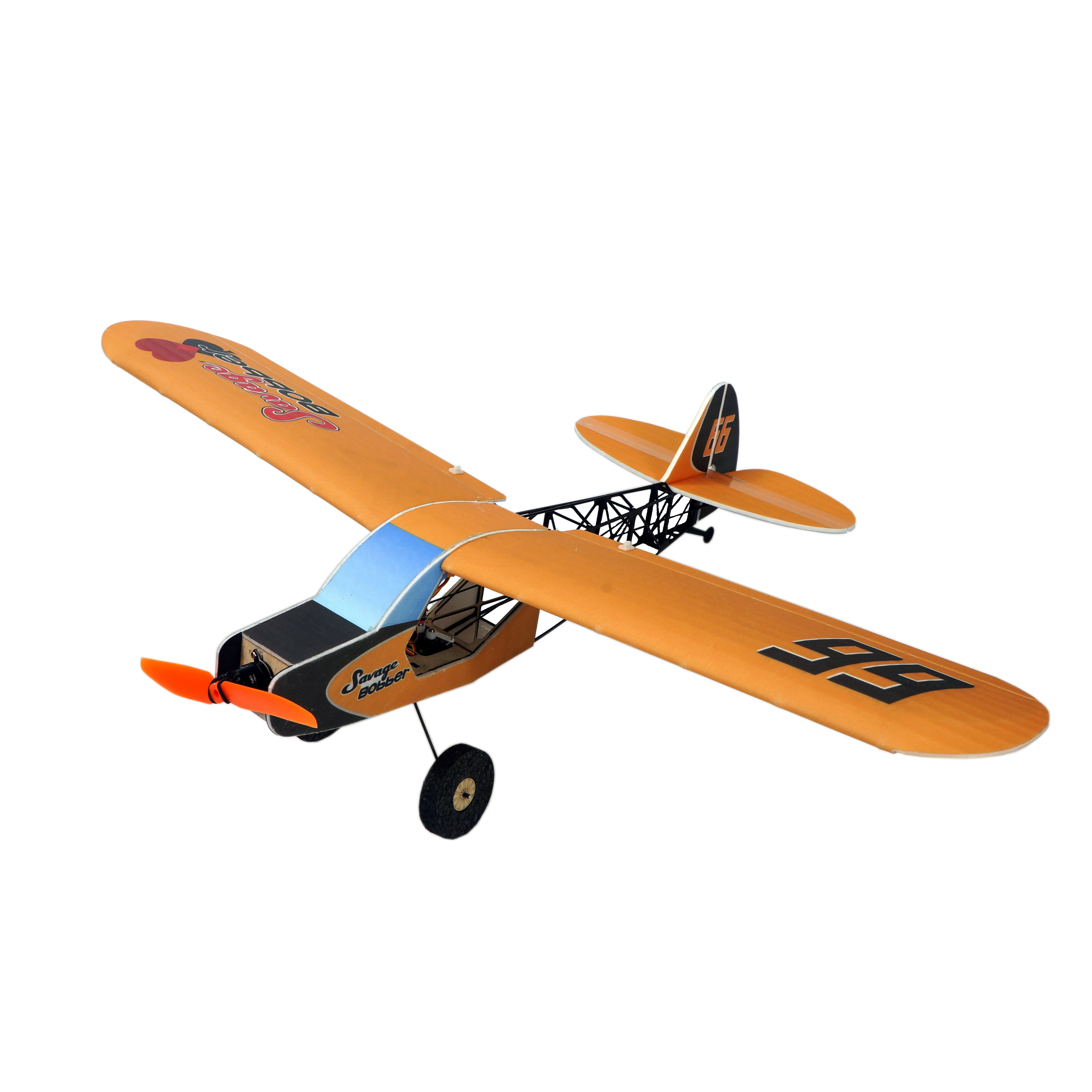 E32 Savage Bobber Slow Flyer 600mm Wingspan Durable PP Foam RC Aiirplane Kit to Build for Adults DIY Fixed Wing for Hobby Fly