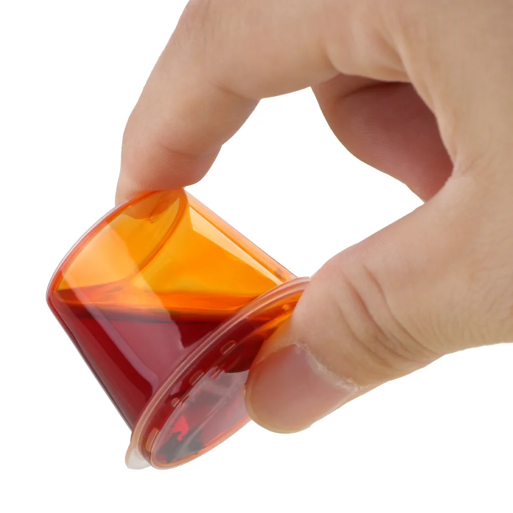 Z pokrywkami Organizer do kuchni jednorazowych rondel żywności małe pojemnikiem na sos plastikowe przezroczyste 100 kubeczek na sos Chili Chutney — zdjęcie 2