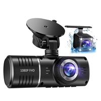 Car Dash Cam,3 Channel Dash Cam,1080P Dash Cam Front And Inside, Triple Dash Cam, G-Sensor, 24Hr Parking, Loop Recording Durable