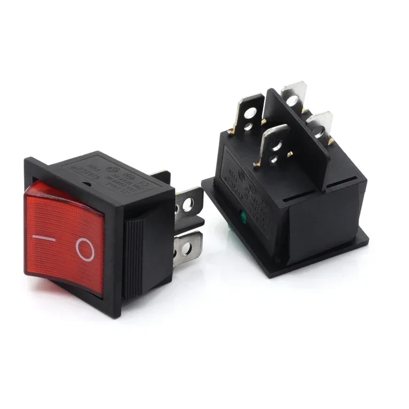 1/5pcs KCD4 Rocker Switch ON-OFF/ON 2/3 Position 4/6PIN Electrical equipment With Light 16A 250V/20A 125VAC Power Switches