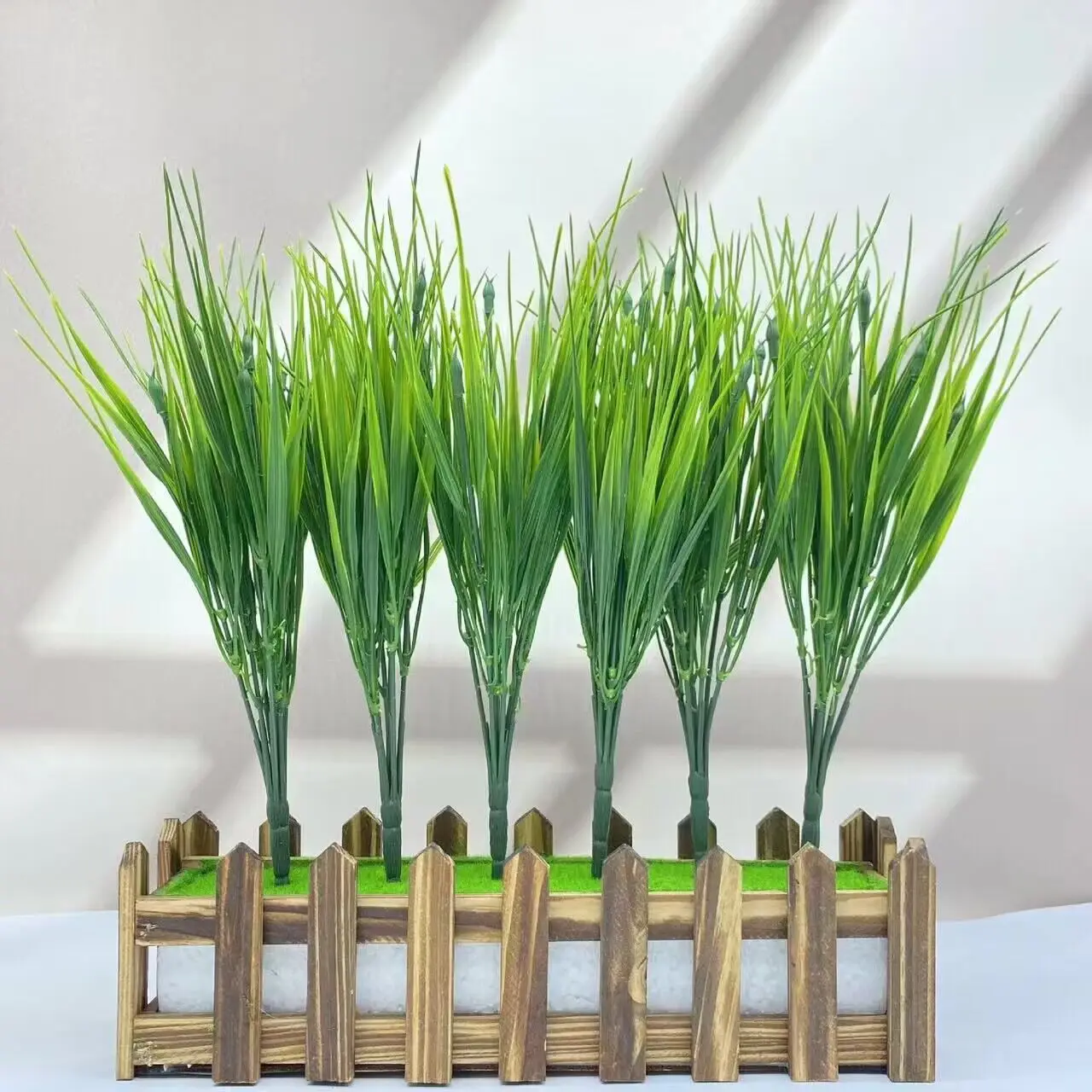 

Artificial Plant Plastic Grass Green Room Wedding Home Craft Supplies Garden Christmas party Outdoor DIY False Plant Decoration