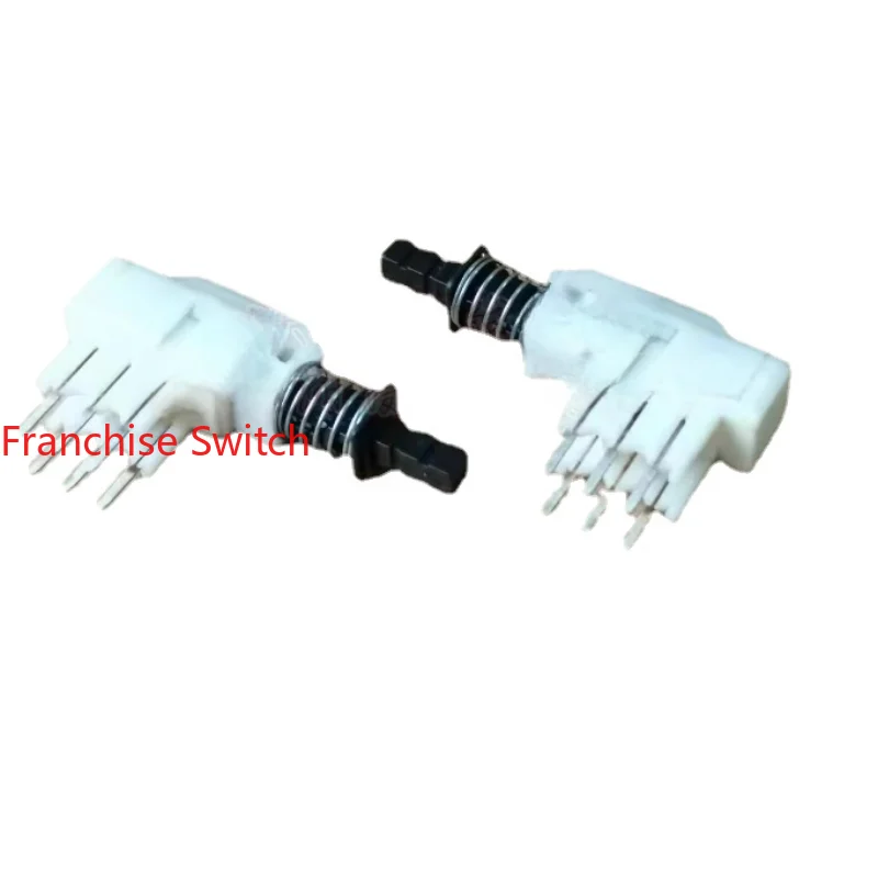 10PCS Total Length: 42MM Pushbutton Switch 2*3 Double Row 6 Feet Piano Key With Lock  Self-locking Long 