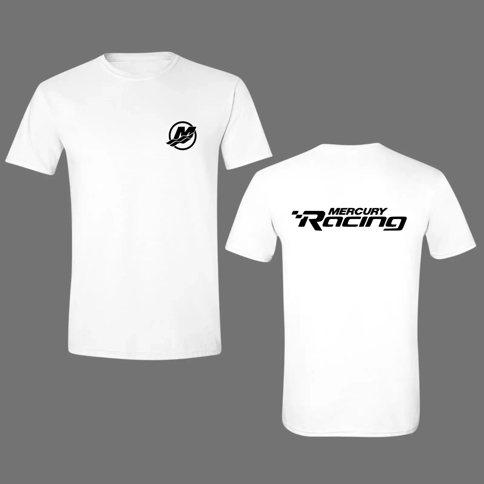 

Mercury Mercruiser Boat Outboard Racing T-Shirt Free Decal-MORE COLORS INSIDE! High-end Luxury Is for Both Men and Women Top Y2k