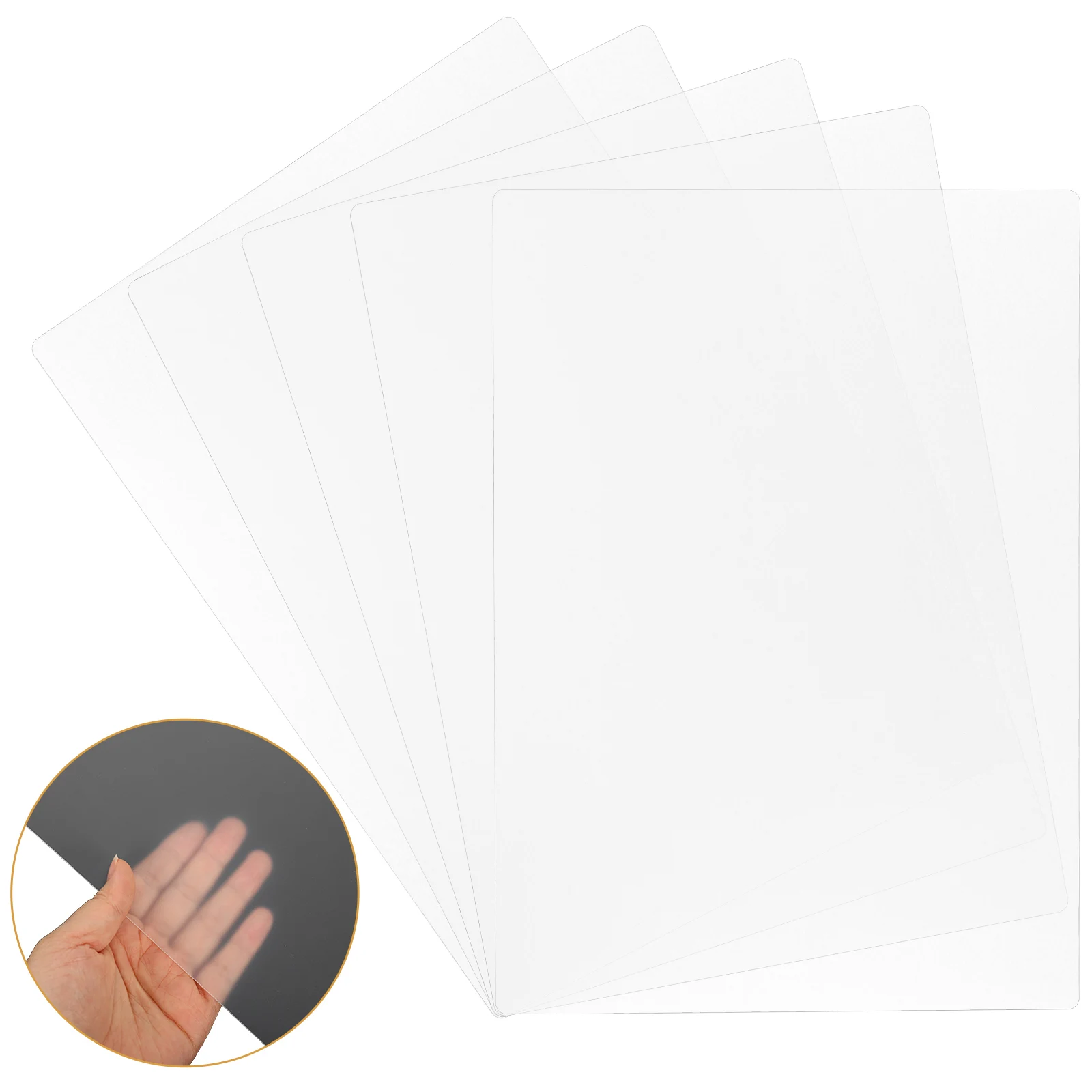 

Plastic Pads Office Writing Board Clear Desk Drawing Mat Exam Backing Plate Anti-Slip Transparent A3 Writing Pad