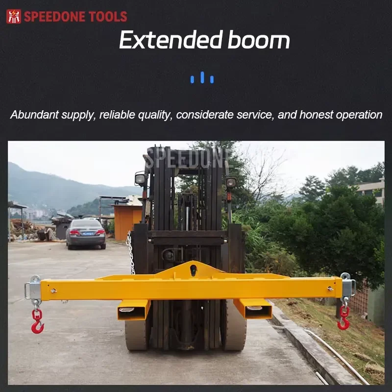 Multi-Function Crane Lifting Steel Pipe Telescopic Forklift Extension Boom SPEEDONE Brand 6T/10T Load Capacity 1 Year