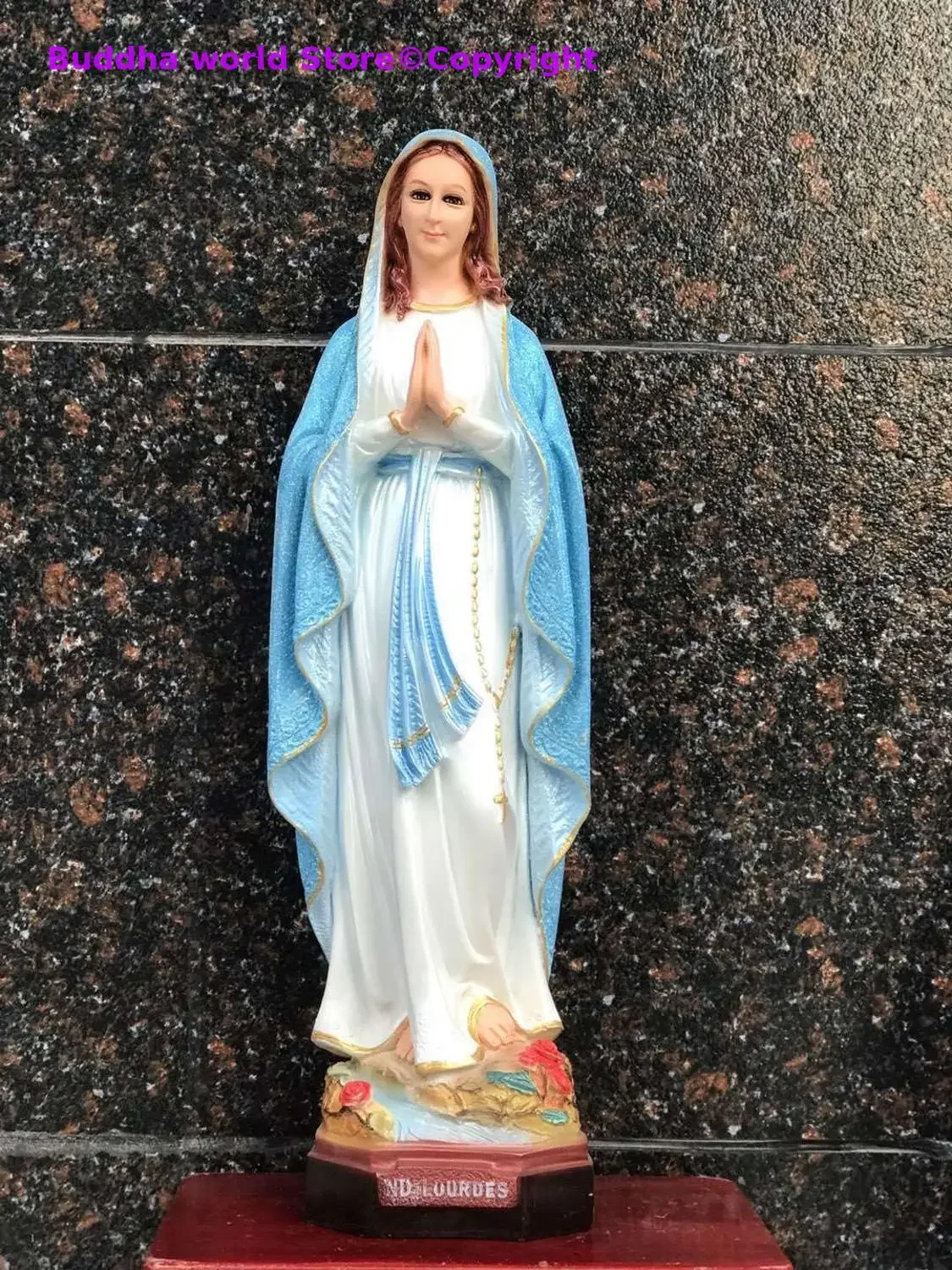 50cm large Christianity Catholicism holy figure the Virgin Mary Goddess Madonna Lude HOME family protection pray blessing statue