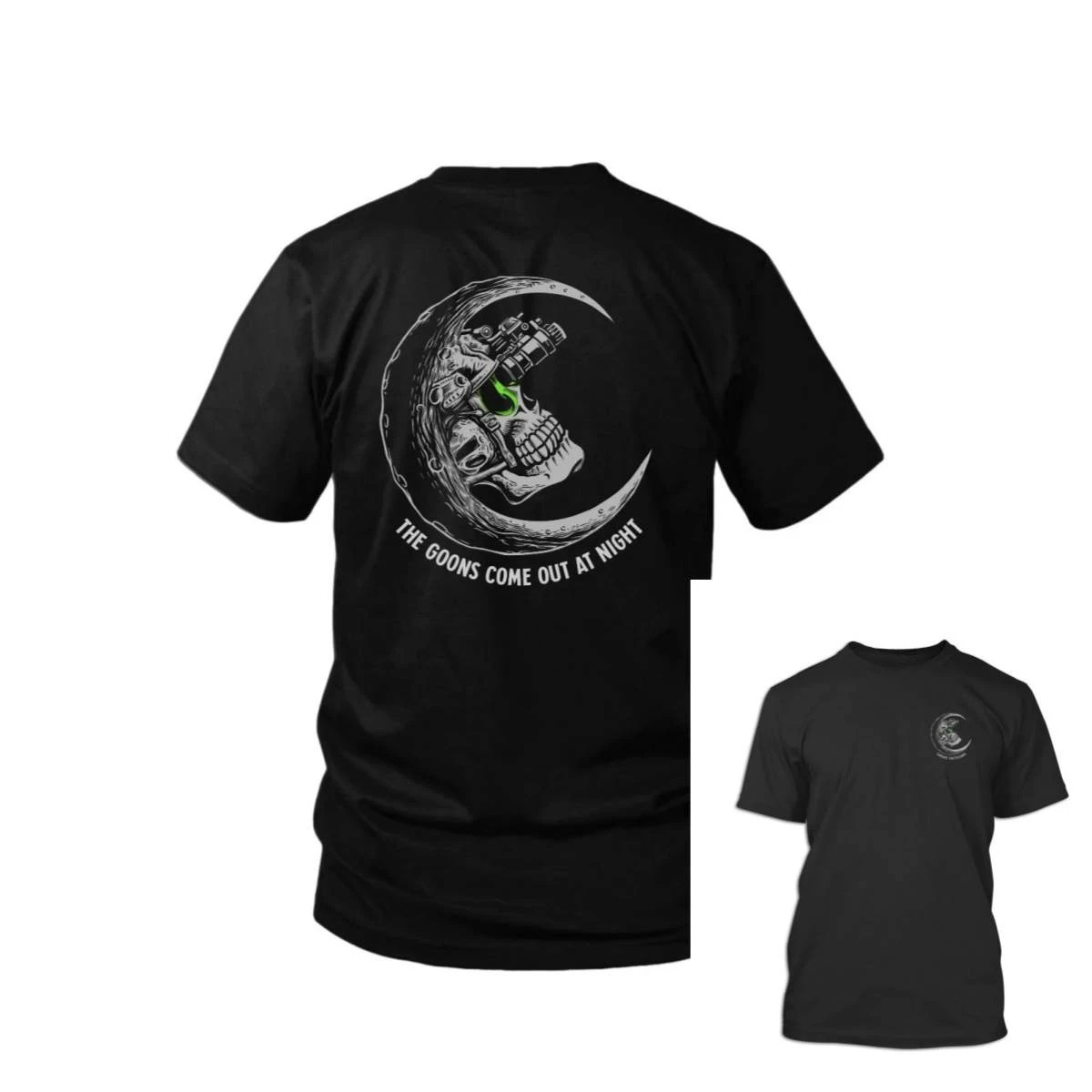 2026 Vintage Tactical Skull Graphic T-Shirt Kids Adults Retro Gothic Style Casual Short Sleeve Crew Neck Tee Streetwear