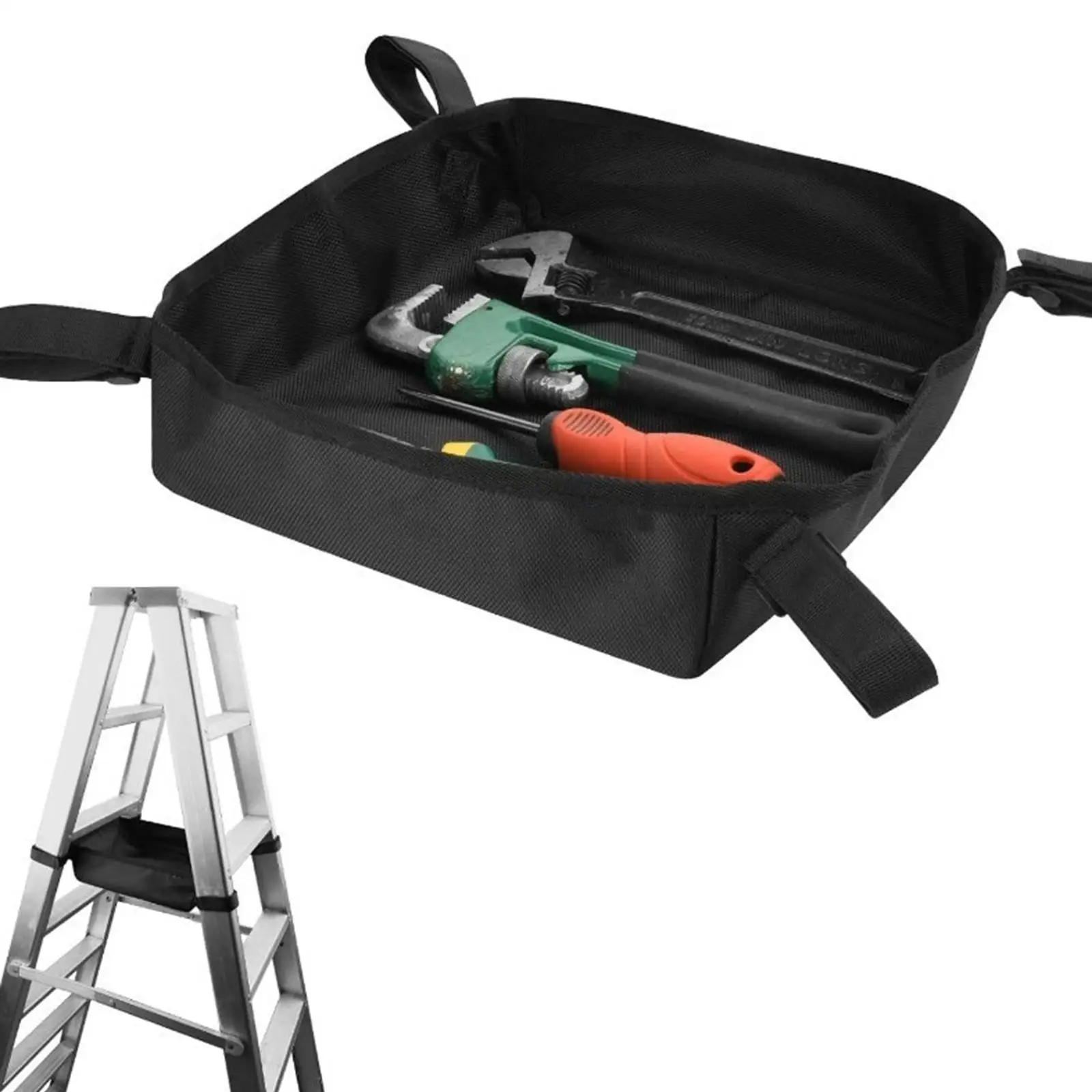 حامل لوازم حقيبة تنظيم السلم القابل للطي لغرفة الفناء الخلفي للحديقة