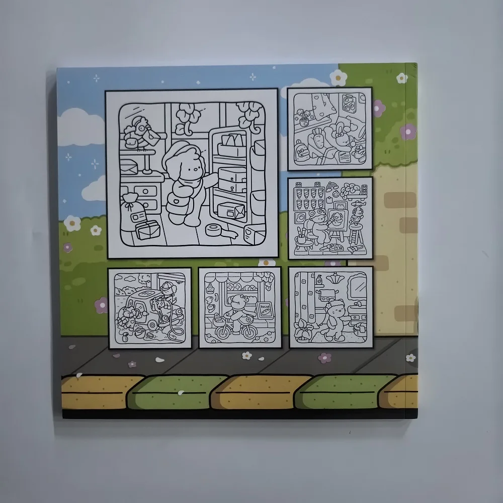 Cute Animal Stress Relief Coloring Book - Calm Days Drawing Book Perfect Gift for Party Birthday Christmas