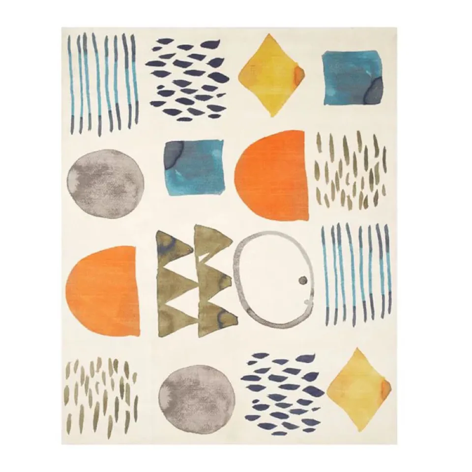 

Nordic Light Luxury Living Room Bedroom Cute Bedside Thickened Simple Abstract Full-paved Home Floor Mat