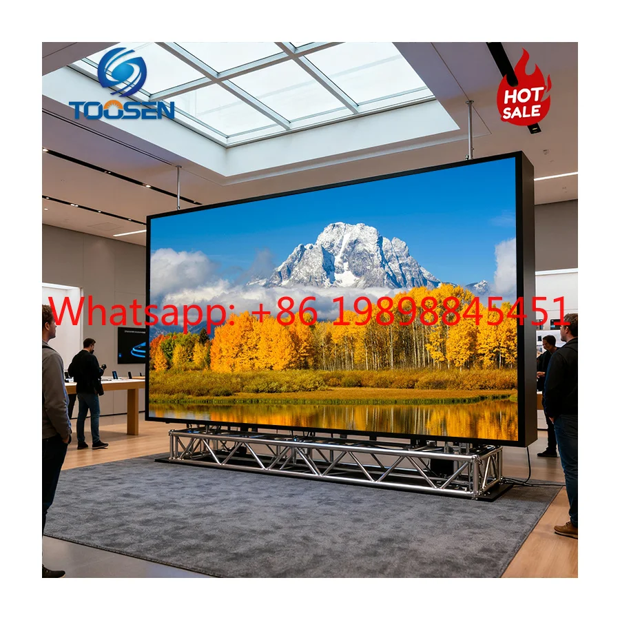 P1.25 P1.53 P1.86 P2 P2.5 Full Color HD Double Sided Front Maintenance Indoor LED Screen For Mall Conference Room Video Wall