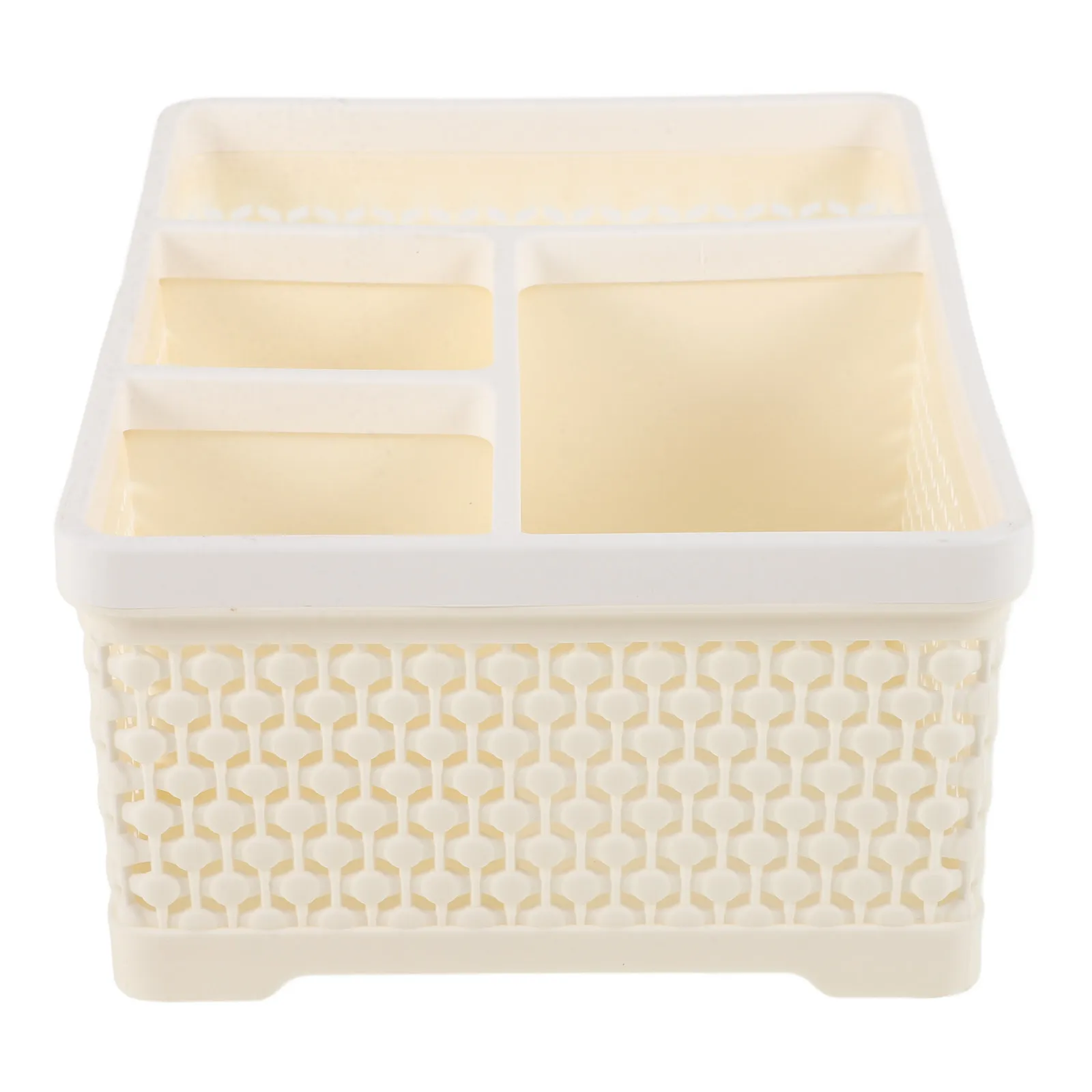 Organizador de 4 Compartimentos para Pincéis de Maquiagem, Batons, Produtos de Cuidado com a Pele, Perfume, para Bancada de Maquiagem, Mesa de Escritório, Criado-Mudo, Quarto