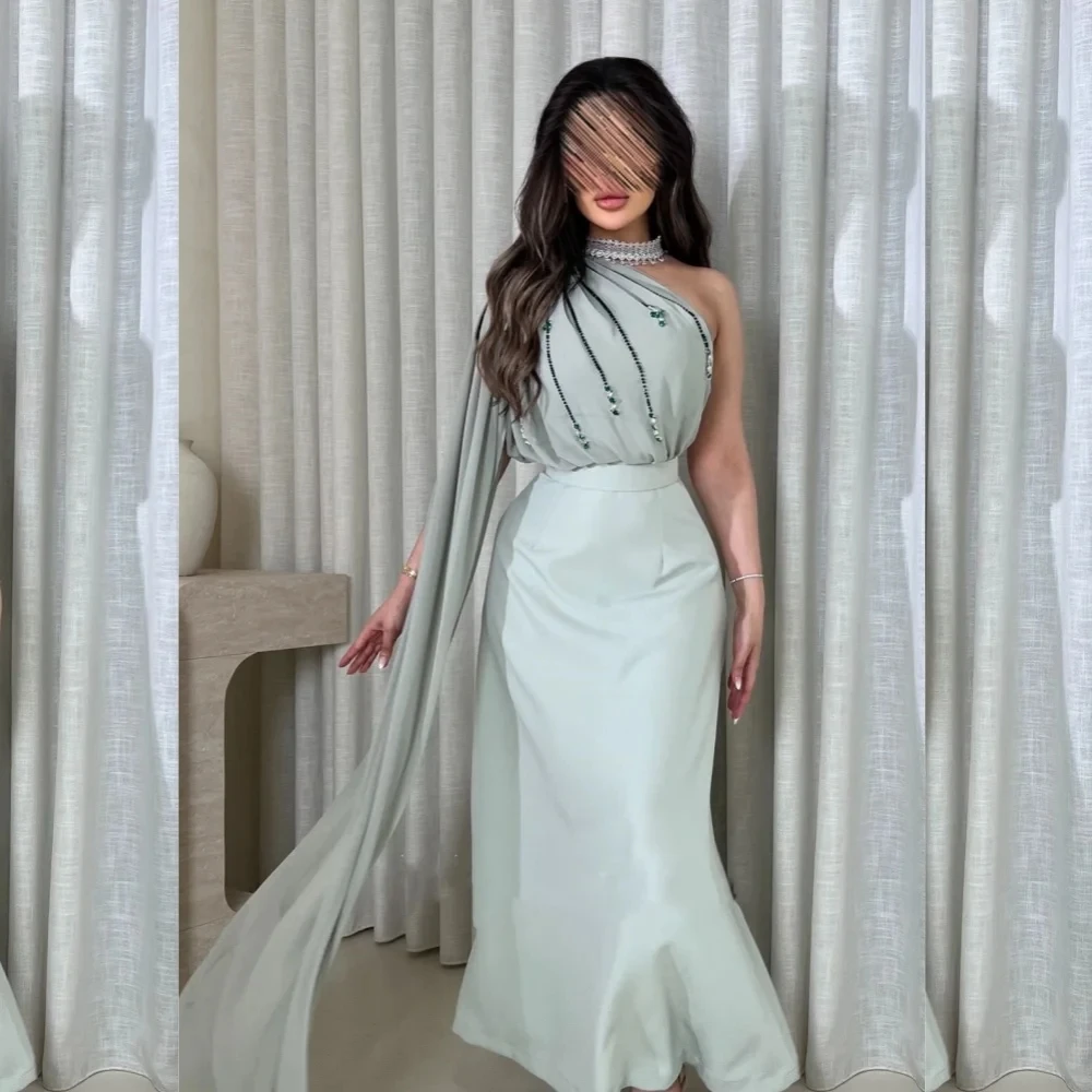 

Formal Party Beaded Long Bespoke Occasion Gown Evening Dresses Prom Pastrol Unisex Jersey Retro Dubai Saudi Arabic Customized