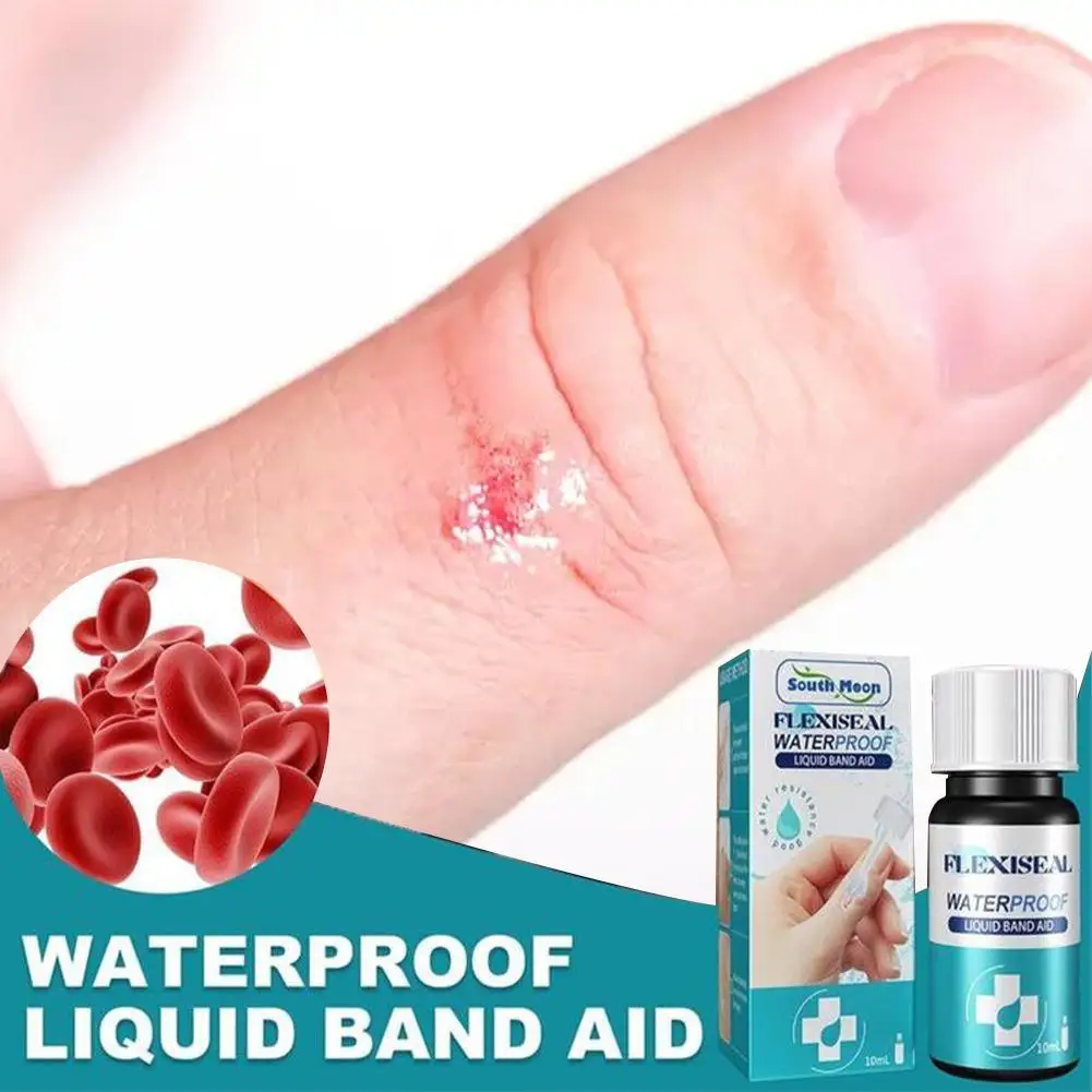 10ml Waterproof First Aid Liquid Bandage For Wounds Healing Gel Patch Hemostasis Plaster Liquid Bandage