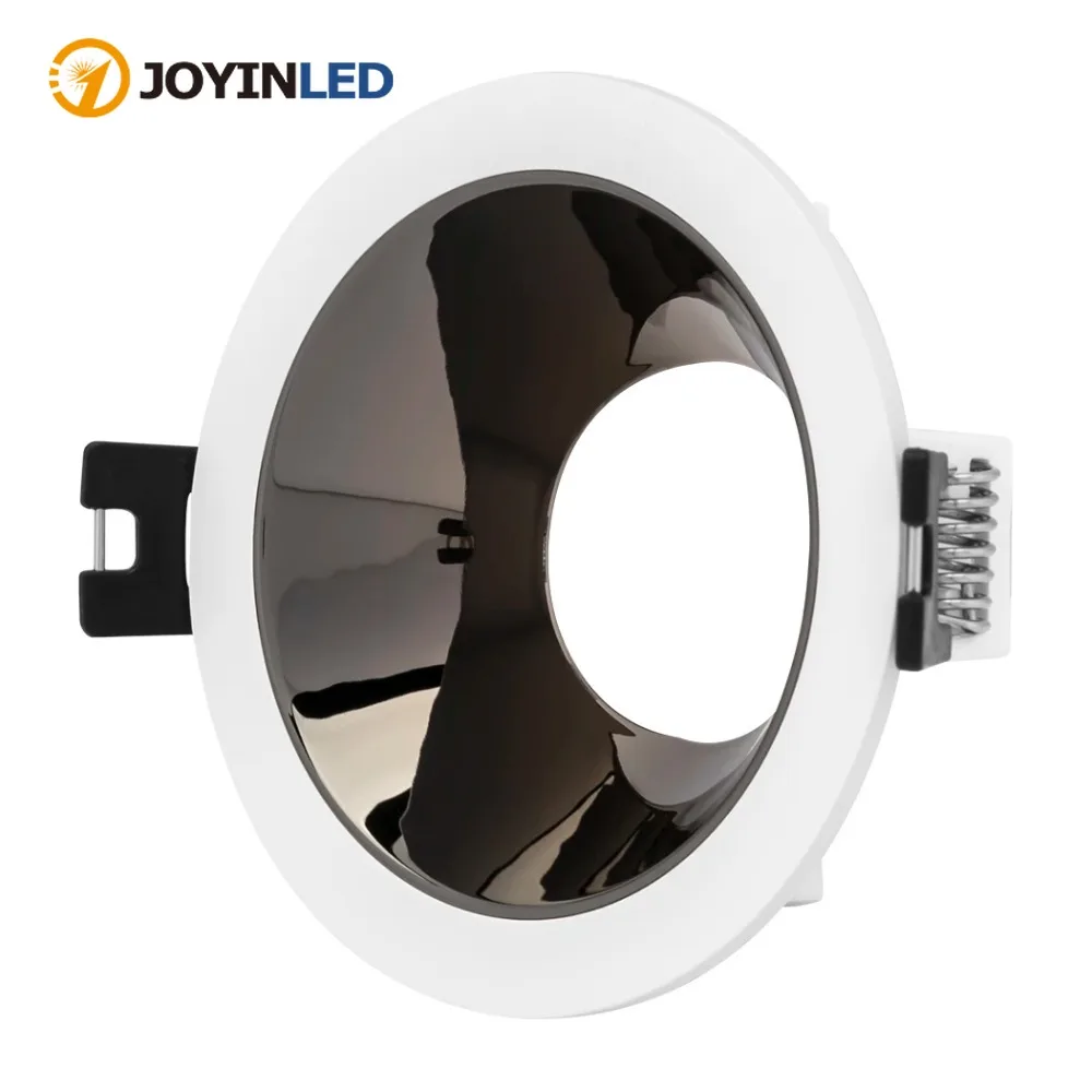

JOYINLED PC Flush Mount Downlight Round Spotlight Housing Fixture GU10/G5.3 75mm Colorful Reflector Indoor Recessed Down Light