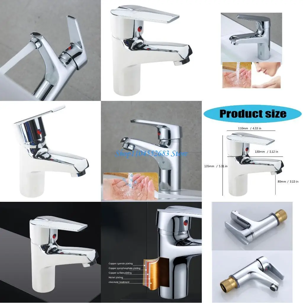 

Y6GD Washbasin Mixers Noiseless Operation with Valves for Home and Bathroom Use