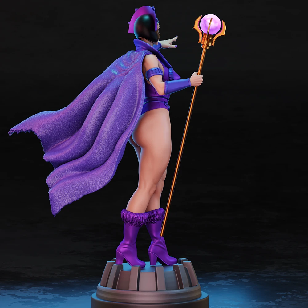 1/24 Scale Sexy Mage Lady Resin Figure Model Kit Unassembled Unpainted DIY Collectible Miniature Hobby Toy