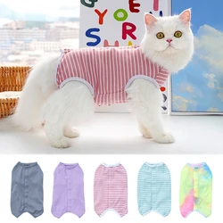 Pet Cat Dog Recovery Clothing Pet Sterilizations Surgery Suit Anti Licking Wounds Dog Shirt for Large Dogs Four-legged Jumpsuit