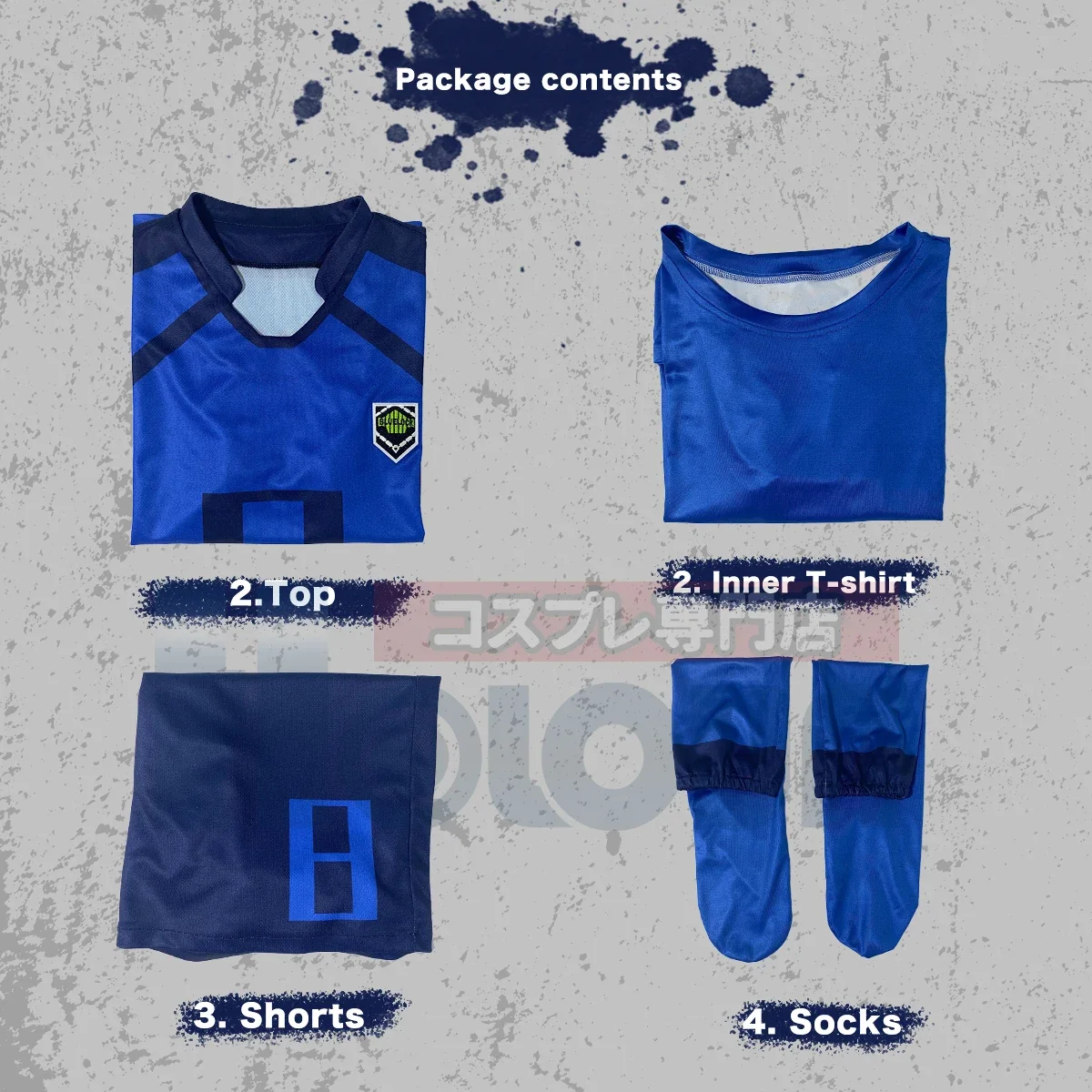 새로운 블루 잠금 애니메이션 코스프레 의상 가발 Isagi Bachira Chigiri Nagi Rin Sae Itoshi Kaiser Reo Hiori Barou Shidou Niko Yukimiya