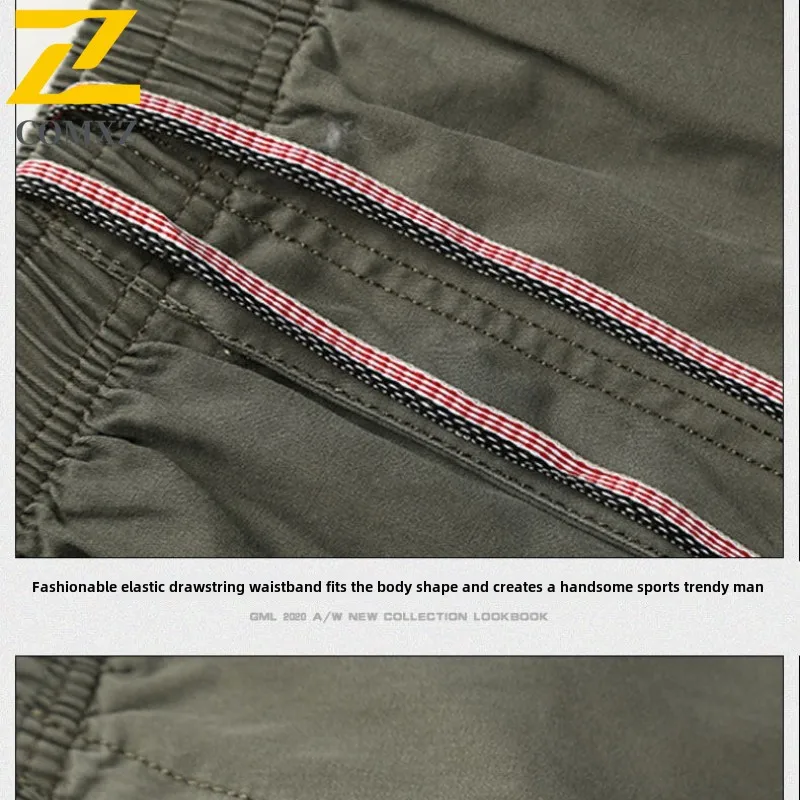 Multi-pocket Cargo Pants Men's Spring 2025 New Cotton Work Wear Size 6xl Casual Climbing Joggers Sweatpants Trekking Trousers