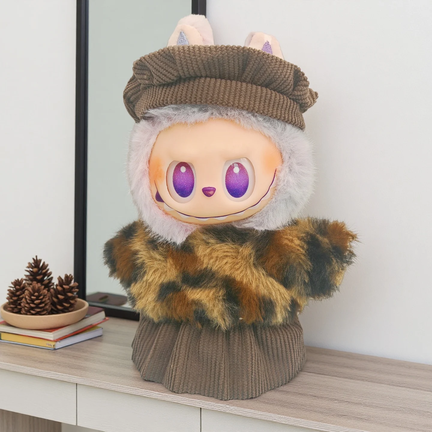 3/5in1 poppenkleertjes set voor Labubu (geen pop) meisje jongen outfits 1e/2e generatie vinyl kunst speelgoed ontwerper pop kleding jurk accessoires