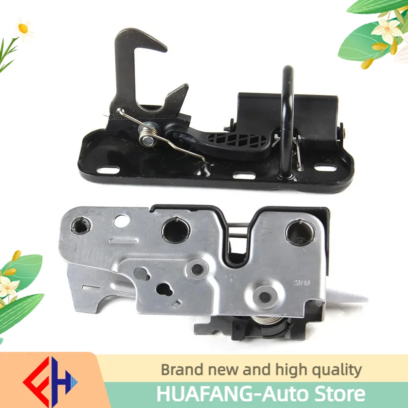 Original 1k0823480 Engine Cover Hood Upper & Lower Lock Set Fit For Jetta Golf R32 Gti Rabbit Mk5 1k0823480 1k1509E High Quality