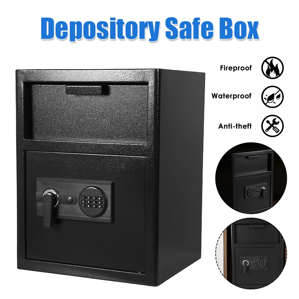 

Electronic Digital Keypad Lock Safe Security Box Steel Electronic Safe Deposit Safe Box for Home Office Jewelry Document