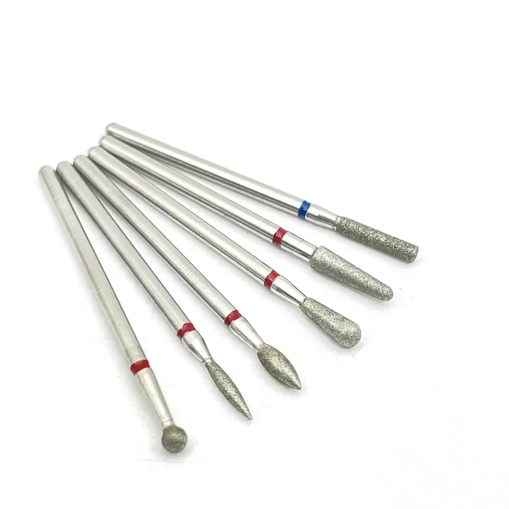 전기 매니큐어용 6개 실리콘 고무 치과 연마 폴리셔 그라인더 네일 드릴 비트