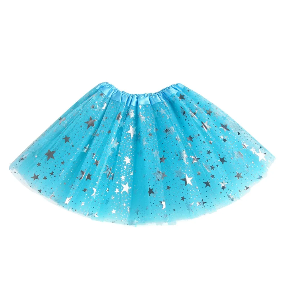 الصيف نجوم توتو تنورة ملونة تول الرقص تنورة المعاوضة الباليه التنانير الأطفال