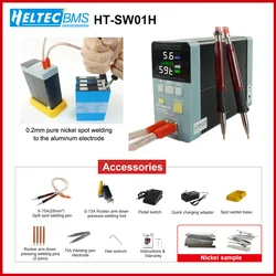 HT-SW01H paket eine 21kw lithium batterie punkts chweiß maschine aluminium zu nickel hoch leistungs impuls handheld touch punkt schweißer