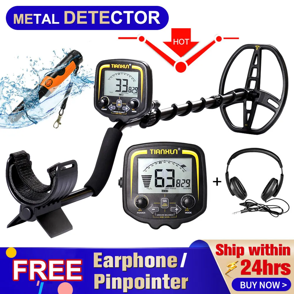 Fully waterproof Pinpointer TX-850 Metal Detector Professional Underground Depth Metal Detector High Sensitivity Gold Detector