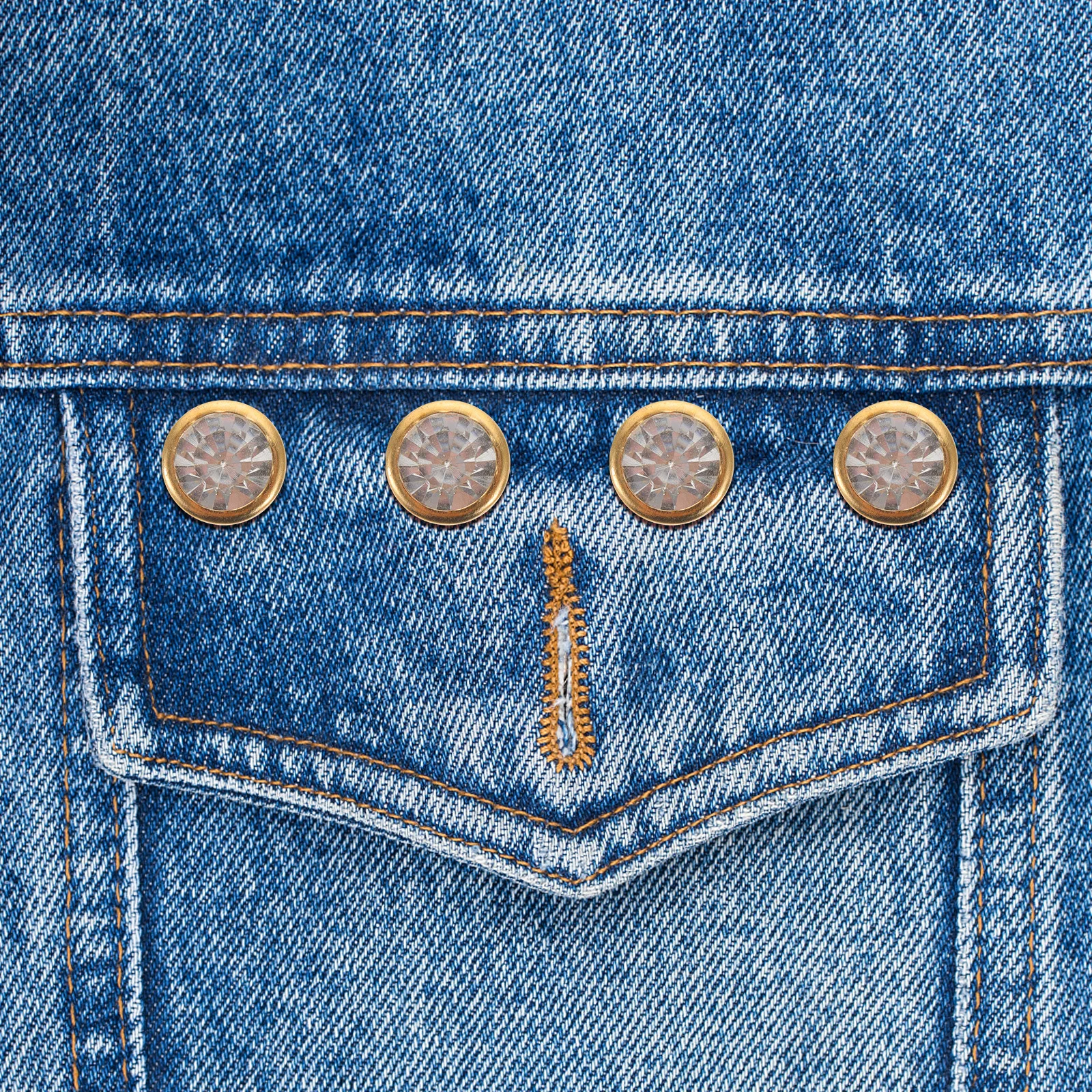 

100Pcs Decorative Crystal Rivets Premium Alloy Nail Studs for Handmade Goods DIY Fashion Apparel Punk Style Craft Rivet