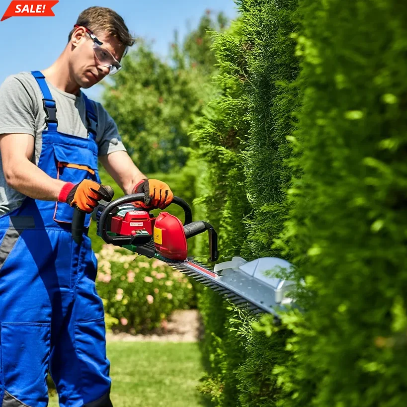 Nplus Innovative Brushless Durable and Energy Saving Battery Hedge Cutter Strong Power High Efficiency Hedge Trimmer Machine