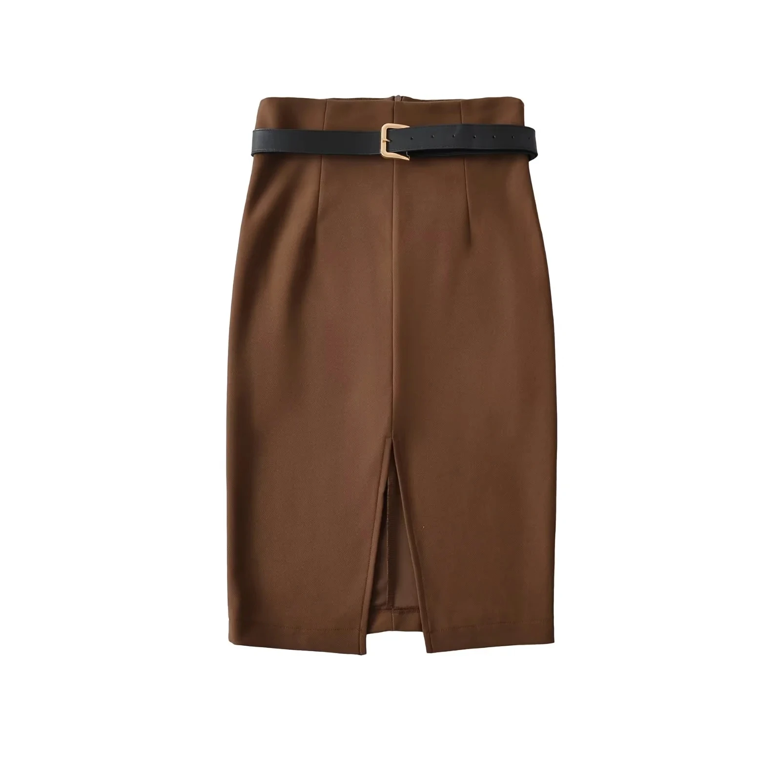 セクシーな純粋な欲望 f-length スカート ベルト付き ハイウエスト エラスティック ボディ-a ミッドレングス スーツ スレ レディース ファイオン 通勤