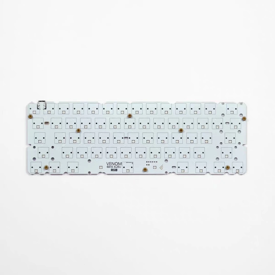 Geonworks Venom60 HE RGB PCB Custom for Magnetic Switch Keyboard Accessories DIY Mechanical Keyboard RISC-V32 8KHz Polling Rate