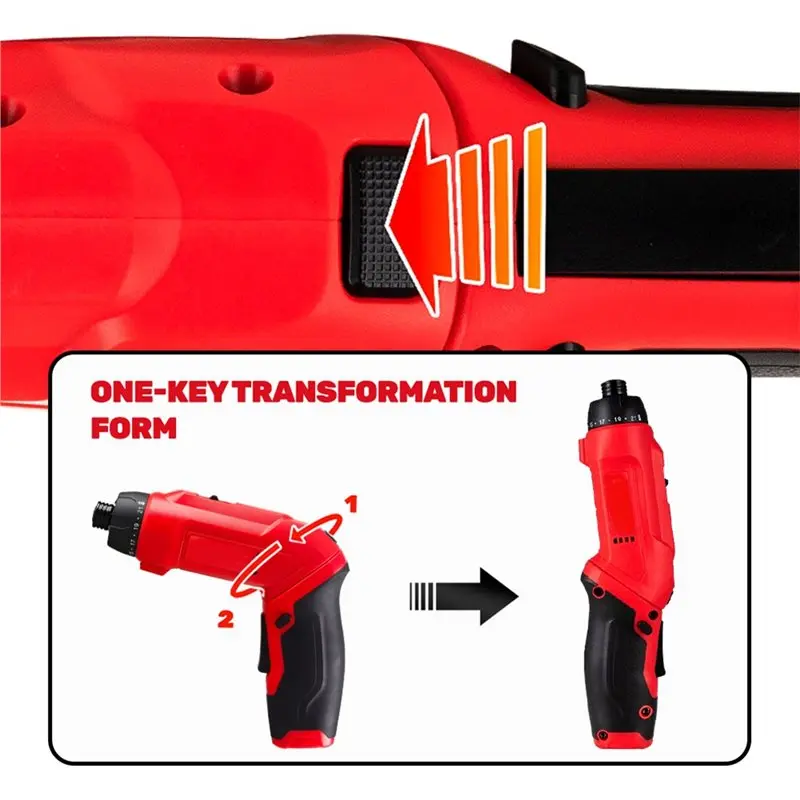 GYTB-M Folding Multi-Function Handheld Electric Screwdriver 3.6V Rechargeable 7.3N Self-Integrated 21 Speed Adjustment Hand