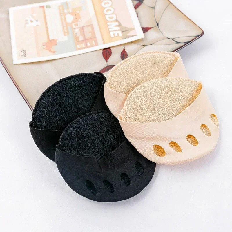 2pc/4pc Women Forefoot Pads High Heels Half Insoles Five Toes Insole Foot Care Calluses Corns Relief Feet Pain Massaging Toe Pad