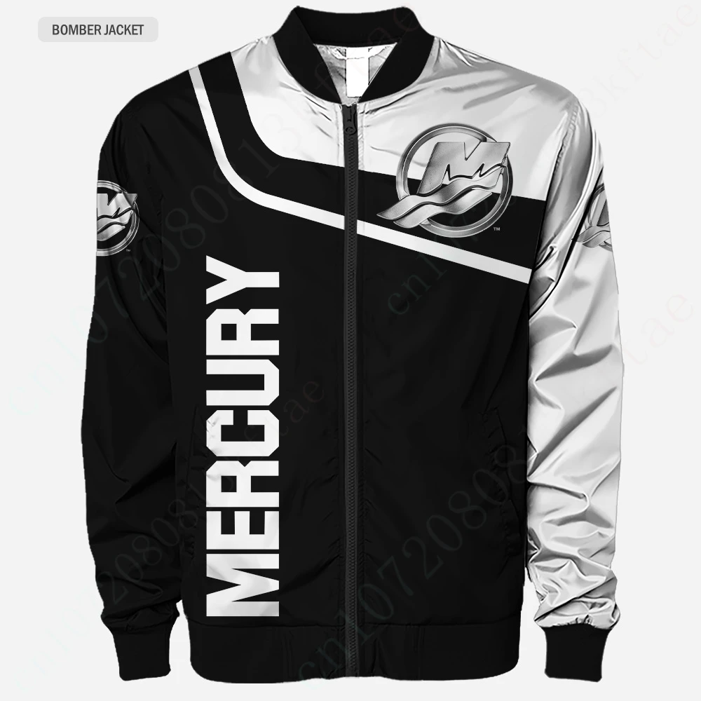 

Mercury Clothing Bomber Jacket Techwear Baseball Uniform Thick Coats Harajuku Parkas Jackets For Men Windbreaker 3D Jacket