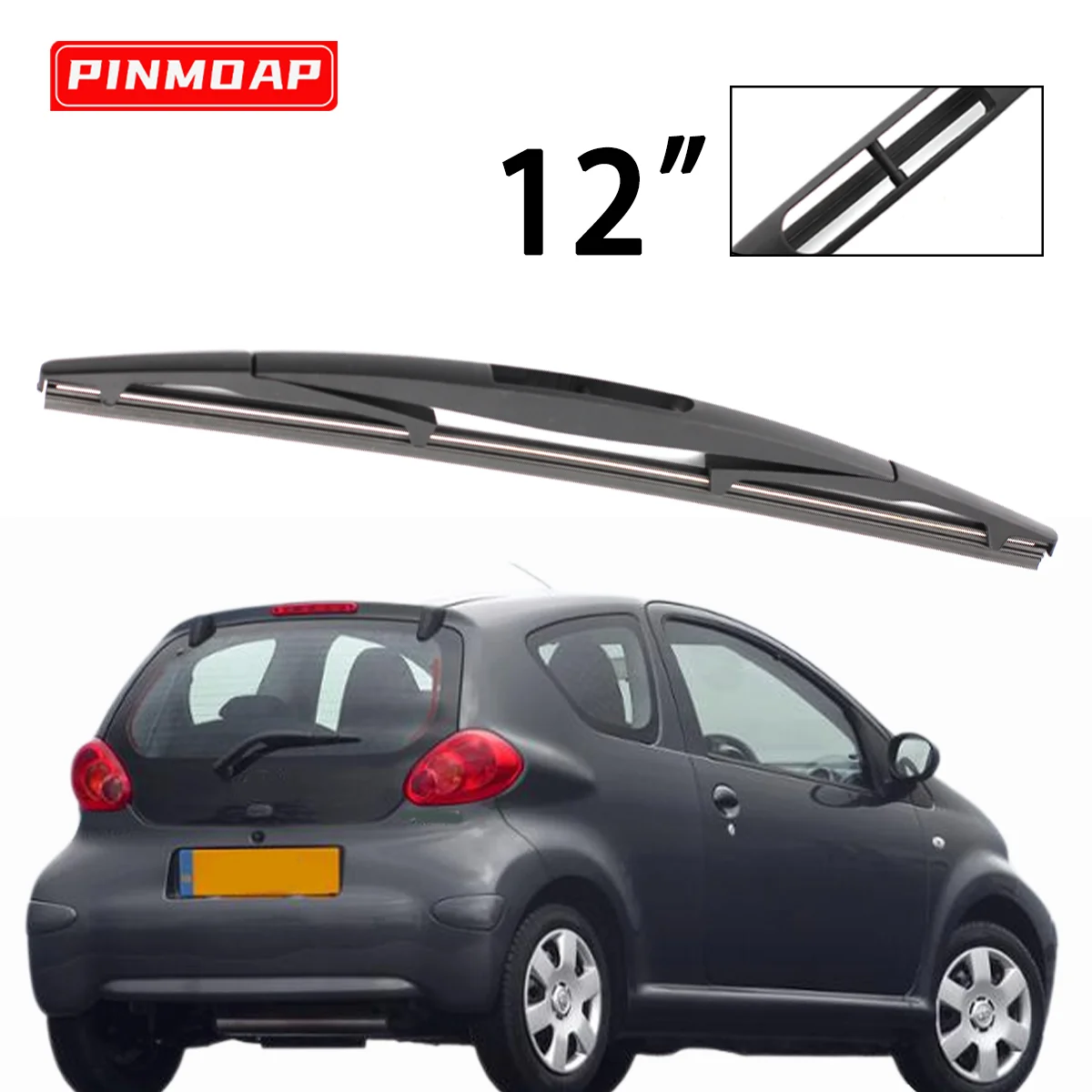 

1 шт., 12 дюймов, щетка заднего стеклоочистителя, подходит для Toyota Aygo AB10 2005-2014, год, лобовое стекло, щетка заднего стеклоочистителя, автомобильные аксессуары