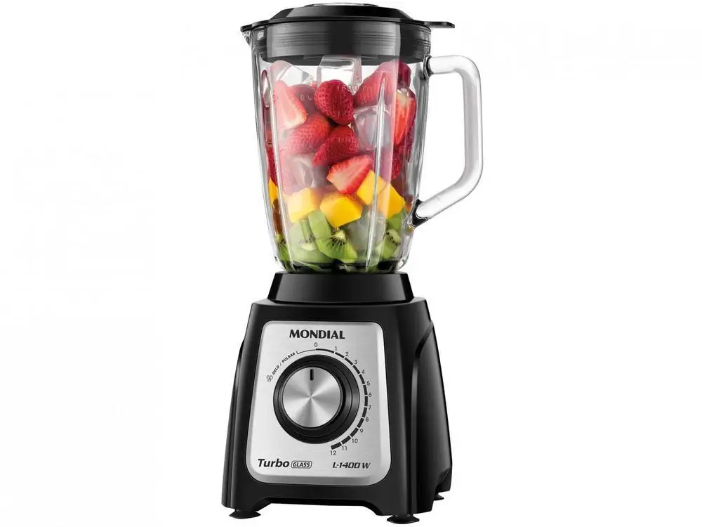 Liquidificador Mondial Turbo Glass L-1400 GI - 220V