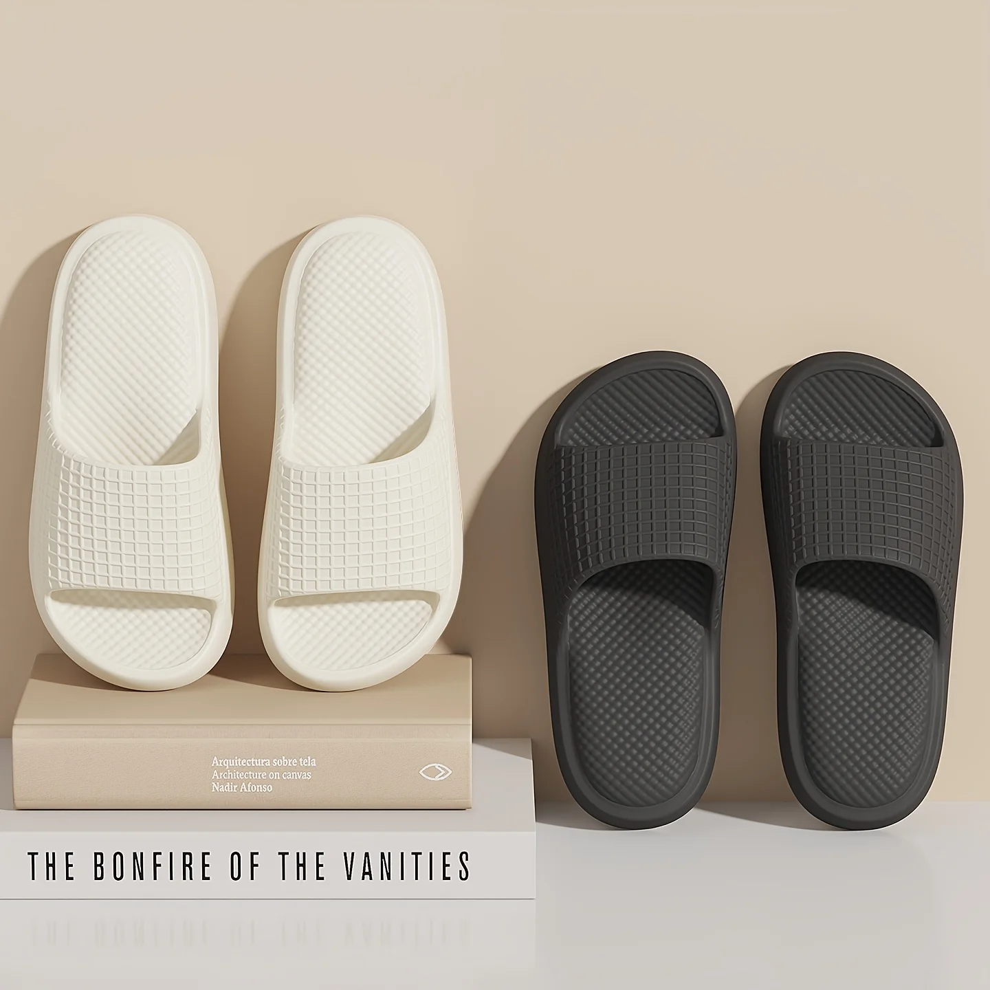 

Thick Sole EVA Slippers Men Women Summer Non slip Indoor Outdoor grid Sandals Breathable Comfortable Slides Couples House Shoes