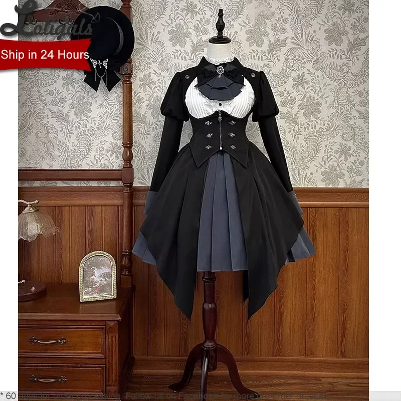 

Детектив Алиса ~ Крутое платье Лолиты с длинными рукавами и плащом под грудью от Алисы Девушка ~ В наличии