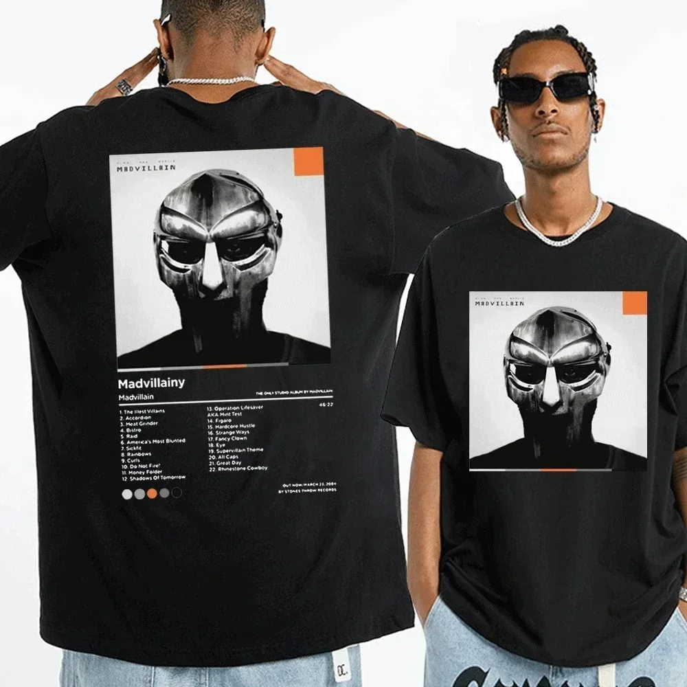 Singer Mf Madlib Madvillain Graphic T-Shirt uomo donna Casual 100% cotone T-Shirt oversize top maglietta Hip Hop maschile Streetwear