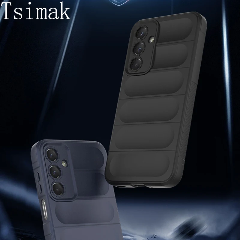 Shockproof Case For Samsung Galaxy M15 M35 M55 A15 A25 A35 A55 A05 A05S S21 FE S22 S23 Plus S24 Ultra Silicone Back Phone Cover