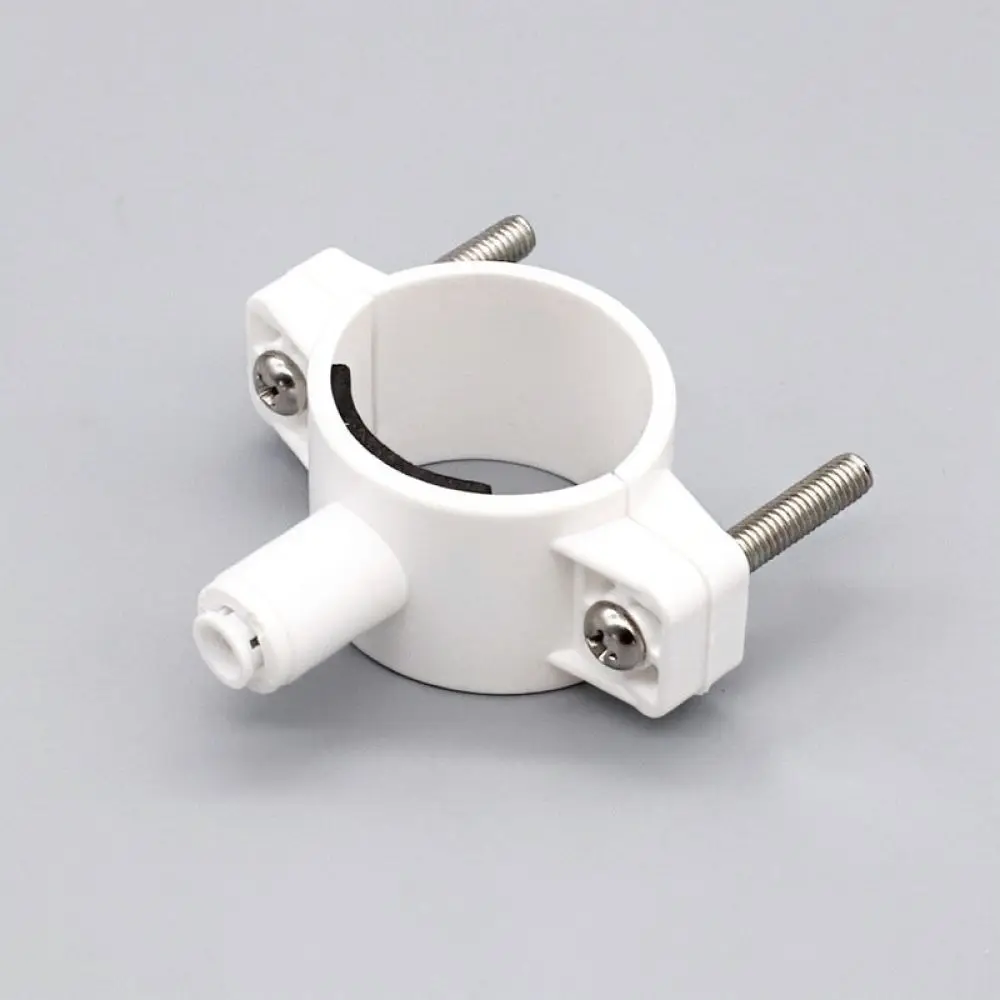 Universal Kitchen Sewer Drain Pipe Clamp For RO Water Purifier Hose Connector 2 Point PE Tubing Fixed Fitting