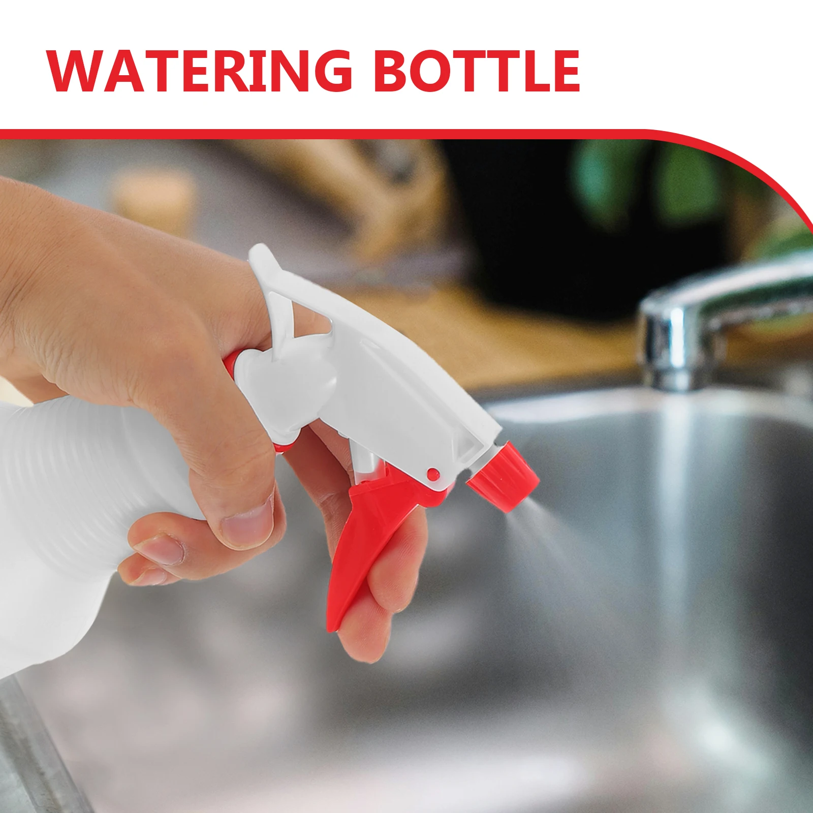 

2Pcs Empty Spray Bottles Stylish Design Large Capacity for Cleaning Gardening Water Spray Bottle Liquid Container Refillable